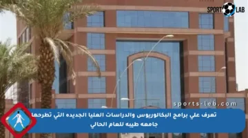 تعرف على برامج البكالوريوس والدراسات العليا الجديدة التي تطرحها جامعة طيبة للعام الحالي